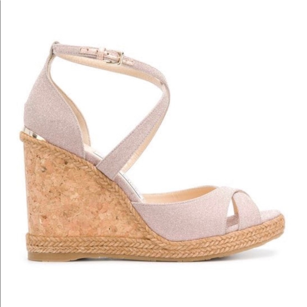 Jimmy Choo Alanha Wedge in Ballet Pink